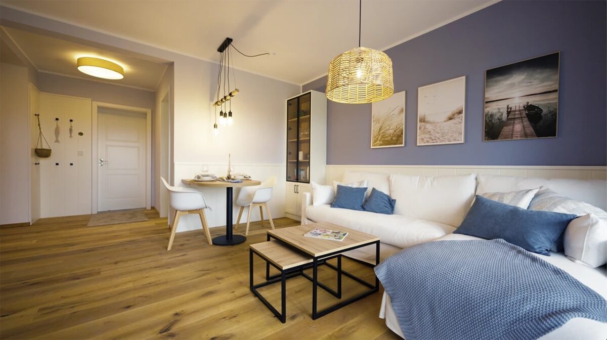 Wohnzimmer-Musterwohnung