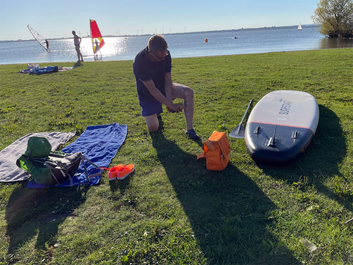 Surfen auf dem Dümmer-See