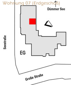 Ferienwohnung 07 am Dümmer See - Grundriss Lage