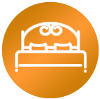 großes Schlafzimmer in der Ferienwohnung